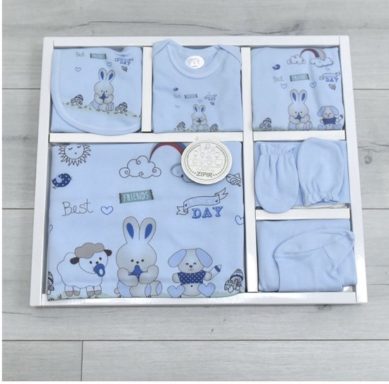 Best friends lucky day - Baby newborn 10-delige Newborn kleding set - Newborn set - Enjoy friends Babykleding - Babyshower cadeau - Kraamcadeau
