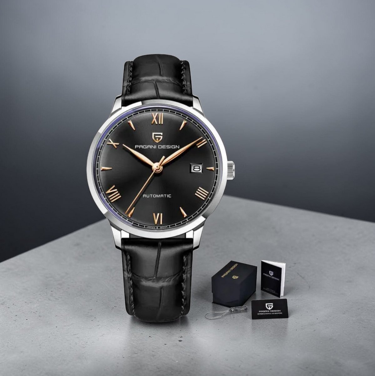 Pagani Design PD-1759 Leer Band Zwart Wijzerplaat Automatisch Herenhorloge - 6 Varianten | 40mm | Japanse NH35A Beweging | Roestvrij Stalen Band of Leren Band