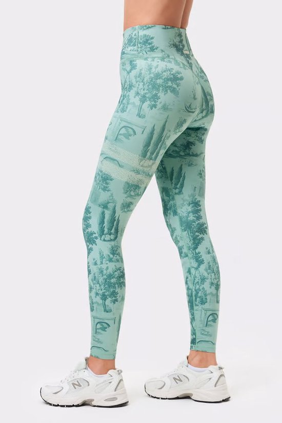 STRONGER - printed one legging - Lange trainingslegging dames - Groen — afbeelding 5