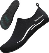 Travelhawk Waterschoenen - Voor Volwassenen - Unisex - Anti-Slip Zwemschoenen Dames en Heren - Zwart - Maat 42/43