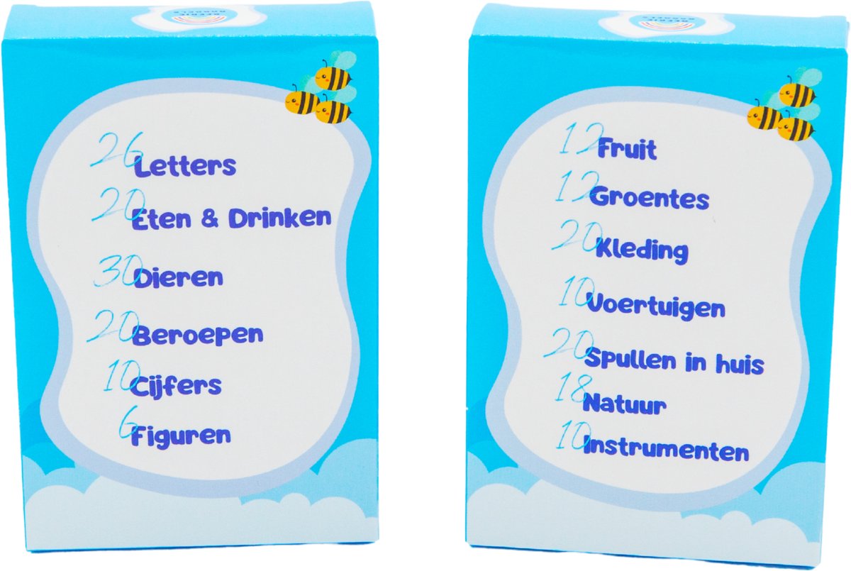 Beebie Babbels - De Taalbuddy - Blauwe Variant - Woordjes Leren - Het Spel om Nederlandse Woordjes te Leren - Educatief Speelgoed - Leer Nederlands - Montessori Speelgoed - Taalontwikkeling - Cognitieve Vaardigheden - Pratende Flitskaarten — afbeelding 17
