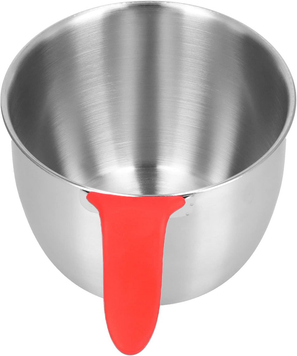 Grote Roestvrijstalen Mengkom met Antislip Handvat en Schenktuit (3600ml)