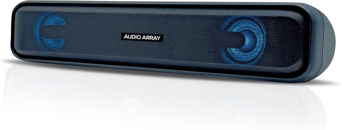 Krachtige Bluetooth Soundbar met 25W, RGB Verlichting en Meerdere Aansluitingen voor TV, PC en Mobiel