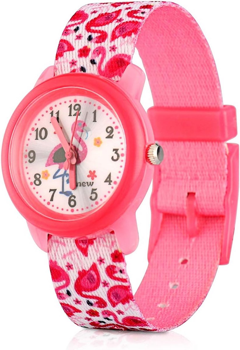 Waterdicht Kinderhorloge met Vrolijke Cartoon Wijzerplaat en Elastische Band