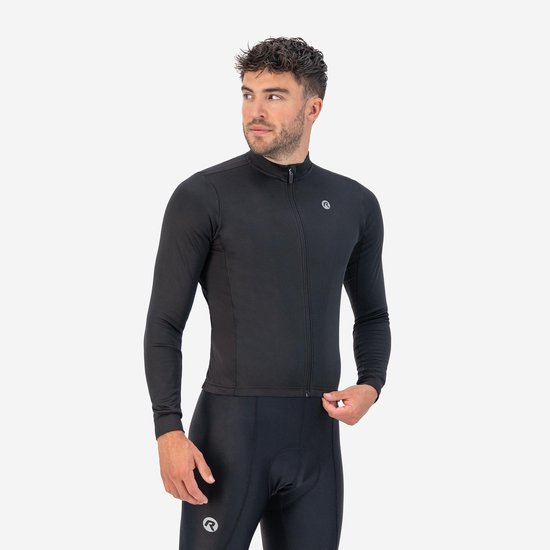 HECLOK Winterfietskleding heren: thermo set met winddicht shirt en broek 9D gel | wielersportpak voor herfst & winter | thermofleece voor maximaal comfort, Type 6, XL