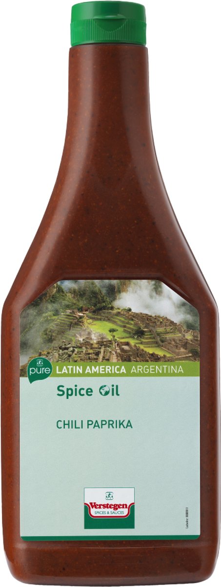 Verstegen - Spice Oil - Chili Paprika - Pure - Fles - Marinades - 870ml