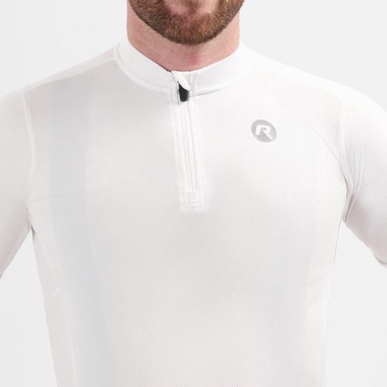 Rogelli Core Fietsshirt Heren - Korte Mouwen - Wielrenshirt - Wit - Maat 5XL van Merkloos — afbeelding 5