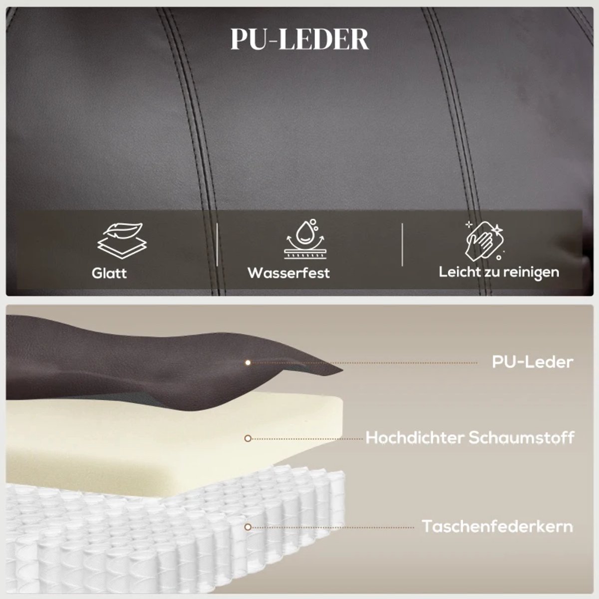 Elektrische Relaxfauteuil met Liftfunctie - Kantelbaar tot 150° - Verstelbare Rugleuning - tot 135 kg - met Afstandsbediening en Bekerhouder - Relaxstoel - Seniorenstoel - TV Stoel - Linnenlook - Bruin – foto 3