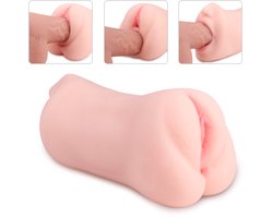 EroLovera 3-in-1 Realistische Masturbator- Vagina, Anus & Mond - Discreet Verpakt- Lichtroze