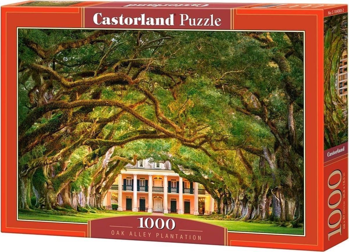 Grote Puzzel van 1000 Stukjes: Kleurrijke Boomgaard Plantage Landschap