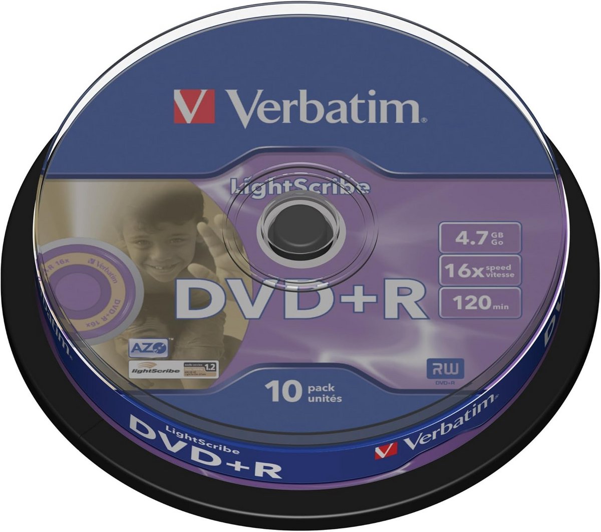 Image of 10 Stuks DVD+R Schijven 4.7 GB met LightScribe Labeling