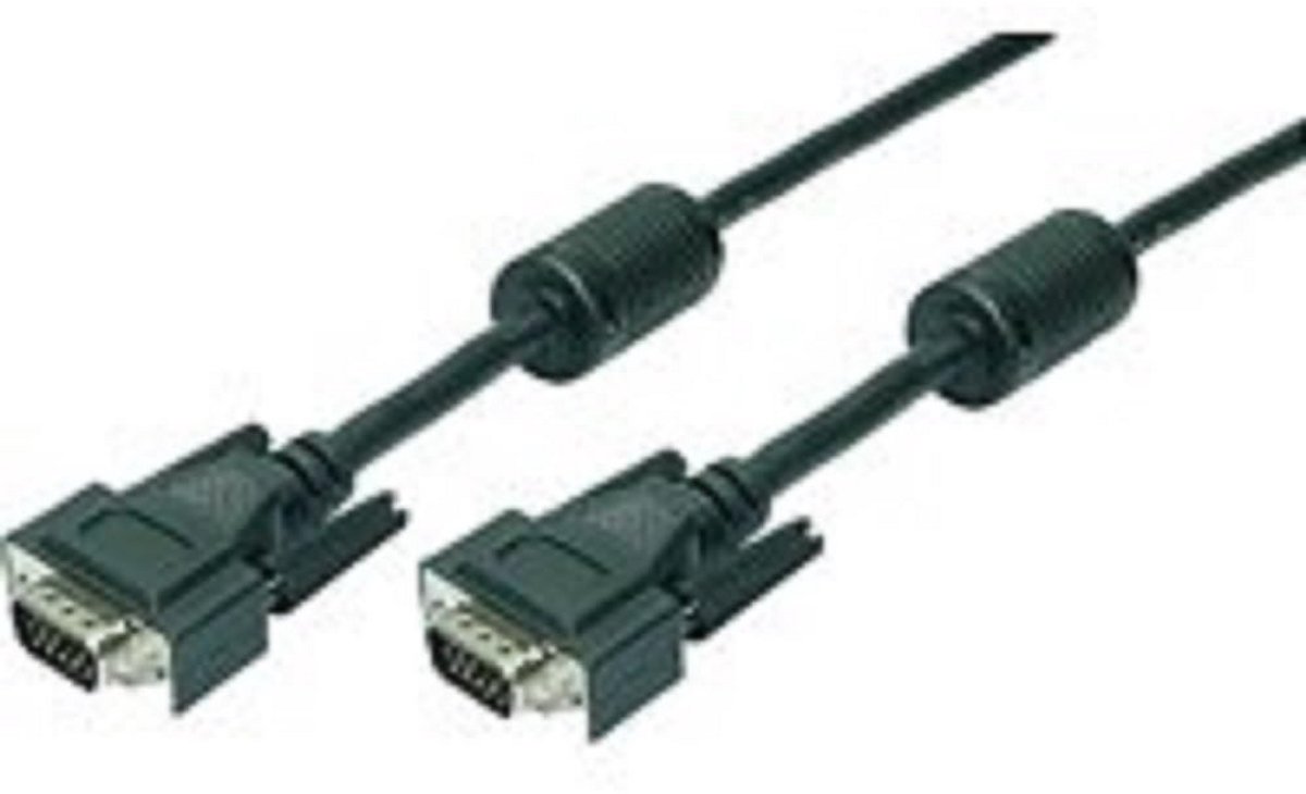 VGA Kabel D-Sub 15 Meter Zwart voor PC en Monitor