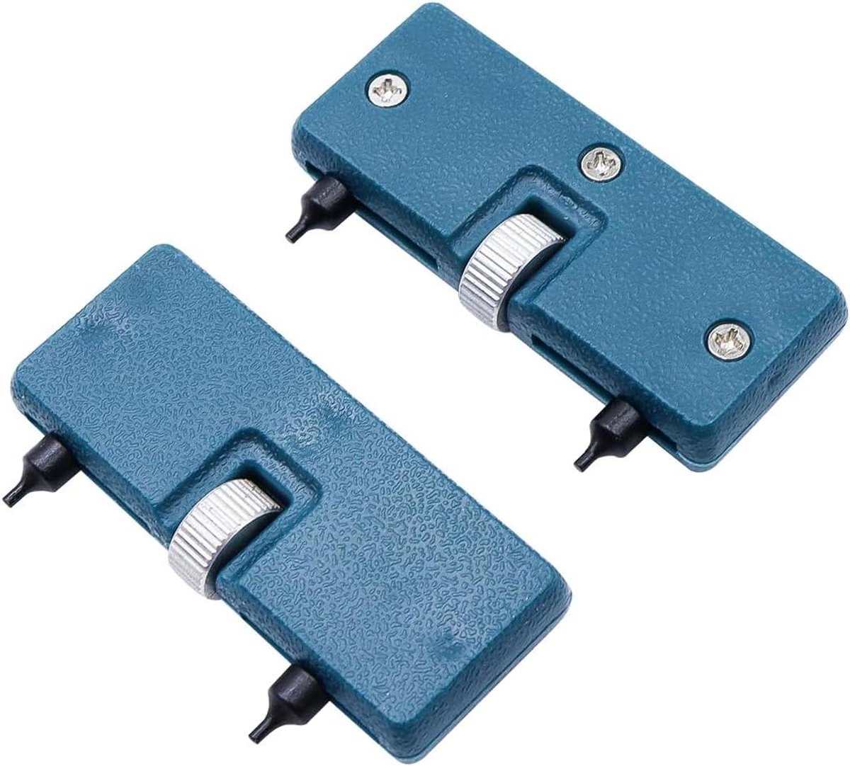 Blikopener voor horloges - gereedschap voor achterkant en batterij vervangen - dubbele voet - horloge opener set van 2stuks