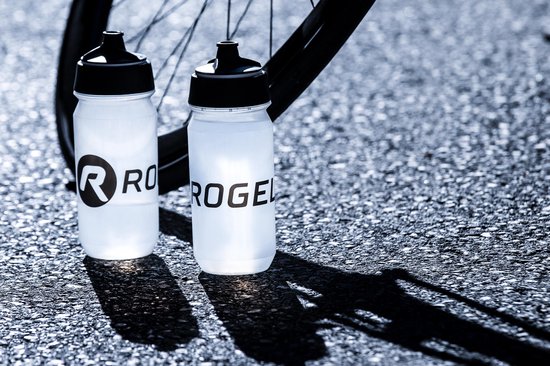Rogelli Sportbidon 500ml - Fietsbidon - Drinkfles BPA vrij - Transparant van Rogelli — afbeelding 3