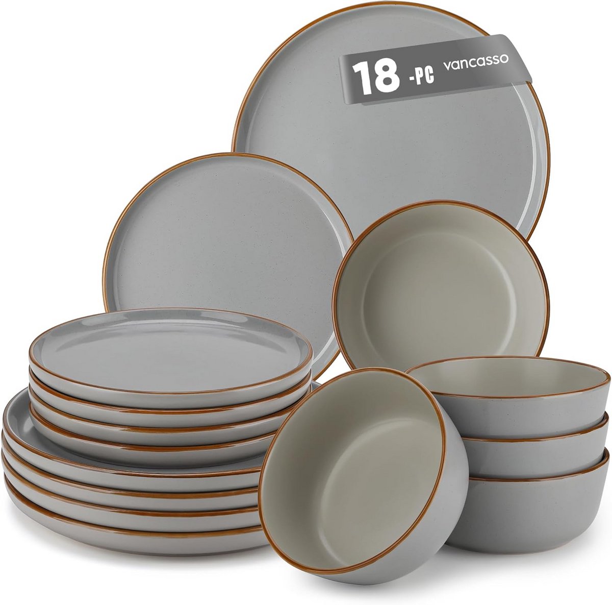 Serviesset 6 Persoons - Serviessets - Bordenset - Chique Bordenset - Porselein - Magnetronbestendig