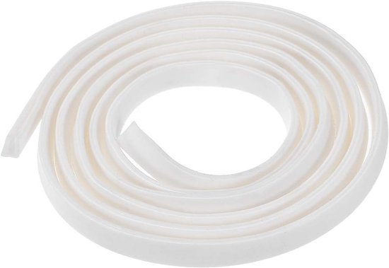 Witte U-profiel rubberen randstrip 0,5-2,5 mm | flexibele afdichting voor glas, deuren, kozijnen, boten