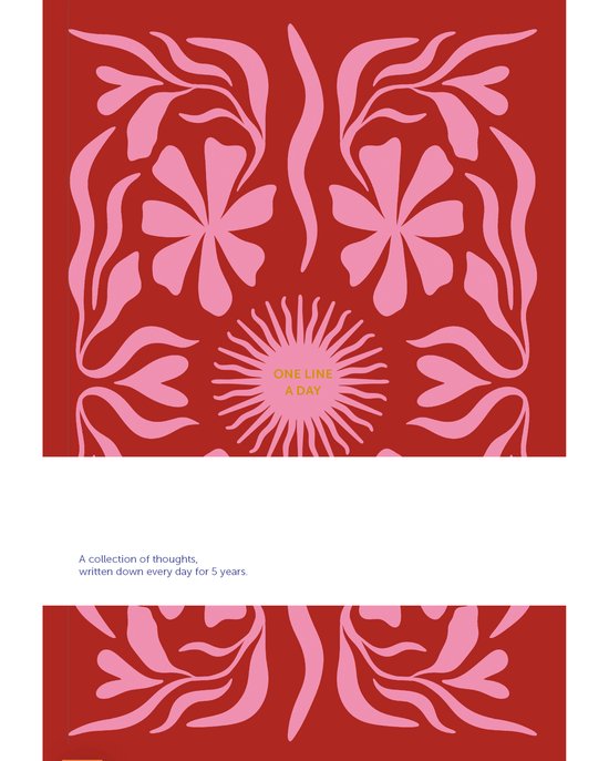 Fabrique One line a day - Dagboek voor 5 Jaar - Sun Flow Roze