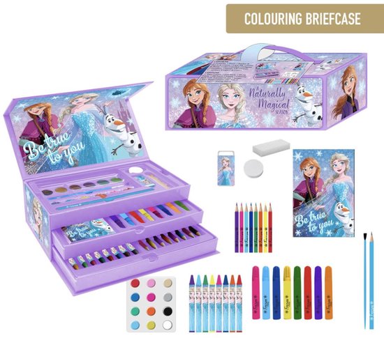Frozen Tekenset Kind – Knutselen Meisjes – 44-delig Tekenen