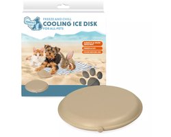 CoolPets Cooling Ice Disc Beige - Verkoeling voor Huisdieren - Verkoelende Schijf - Beige