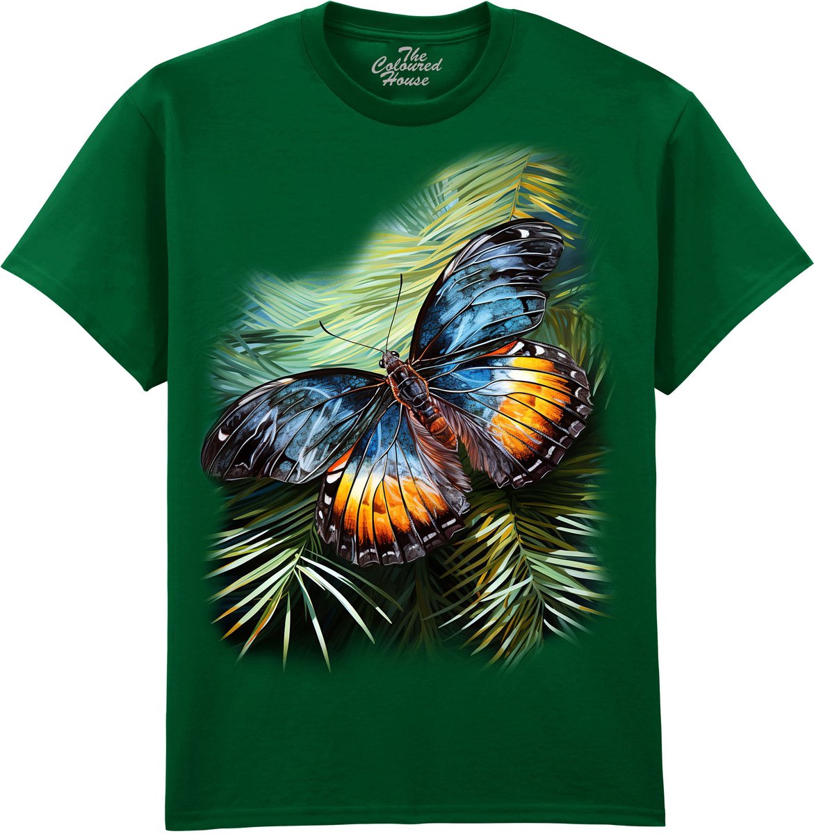 Vlinder Shining Butterfly The Coloured House T-shirt XXL