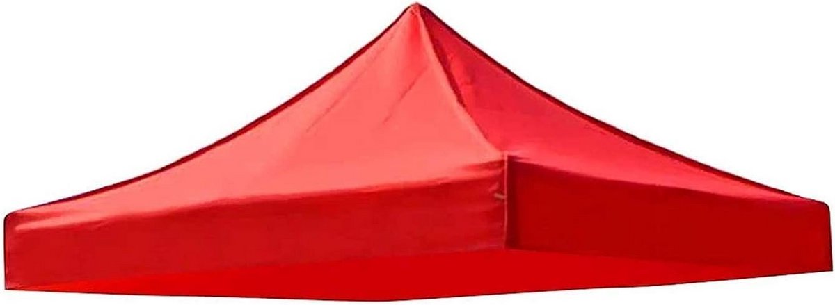 Vervangend Dakzeil voor Terrasoverkapping en Tuinhuis - Waterdicht Zonnescherm (Rood, 2x2m)