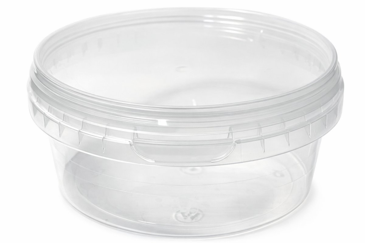 Ronde bakjes 300ml met deksel 10 stuks - vershoudbakjes