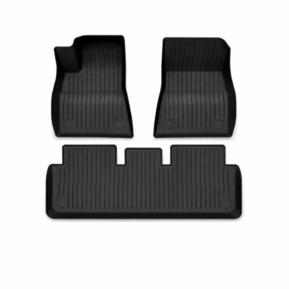 Automatten Tesla Model 3 Highland Rubber Ecoline – Interieurmatten Set – All Weather TPE - Interieur Accessoires