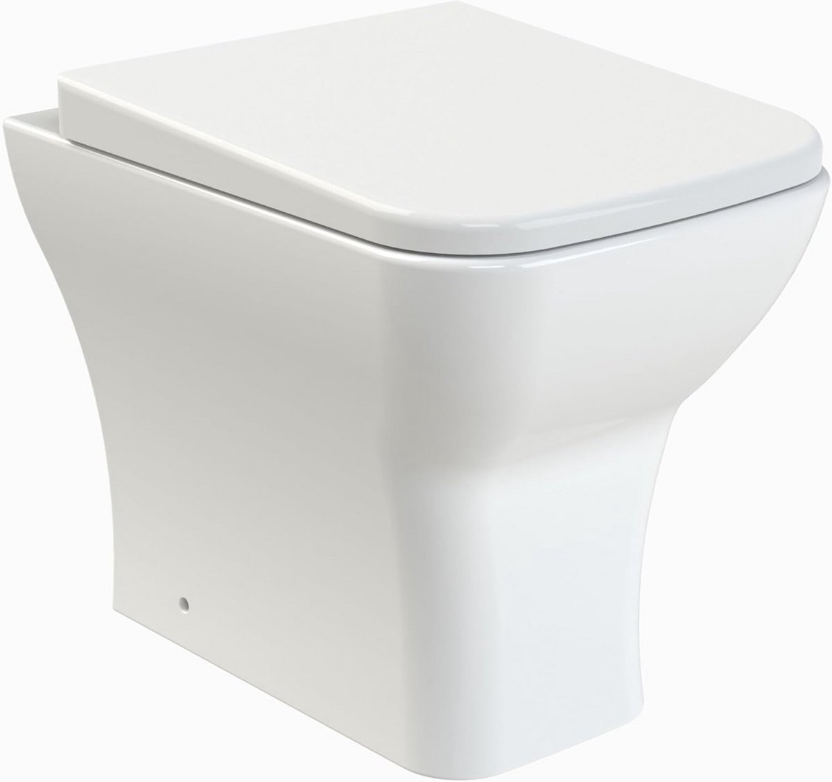 Rimless Staande Toiletpot met Borstkam - Compact & Softclose Zitting - 500mm Diep