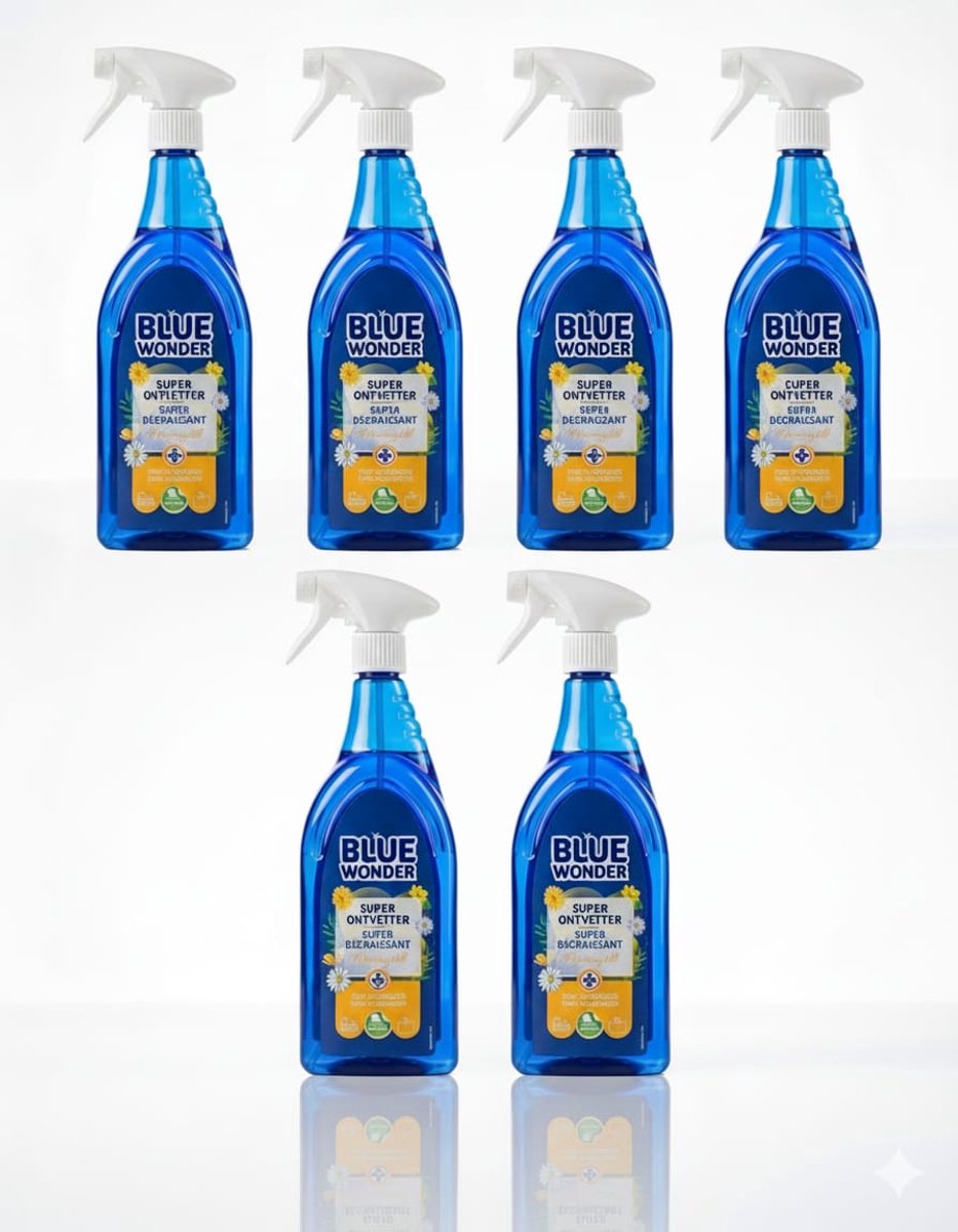 Blue Wonder - Super Ontvetter - Morning Fall - 6 x 750 ml - Voordeelverpakking