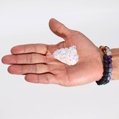 Ancient Wisdom - Decoratief beeld - Aura Angel kwarts multicolor (40-65 gram, 3,5-5 cm) - kristal - decoratie - spiritueel - geschenk - natuursteen