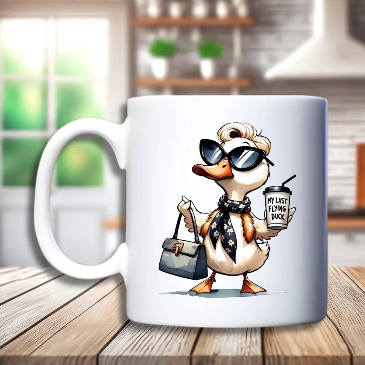 Funny Duck Quotes Mok – Grappige Eenden mok – Keramische Beker 300 ml – Humor Cadeau – Diverse Designs