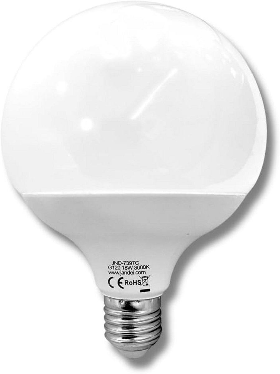 Grote LED Globe Lamp E27 18W Warm Wit Licht 1800 Lumen