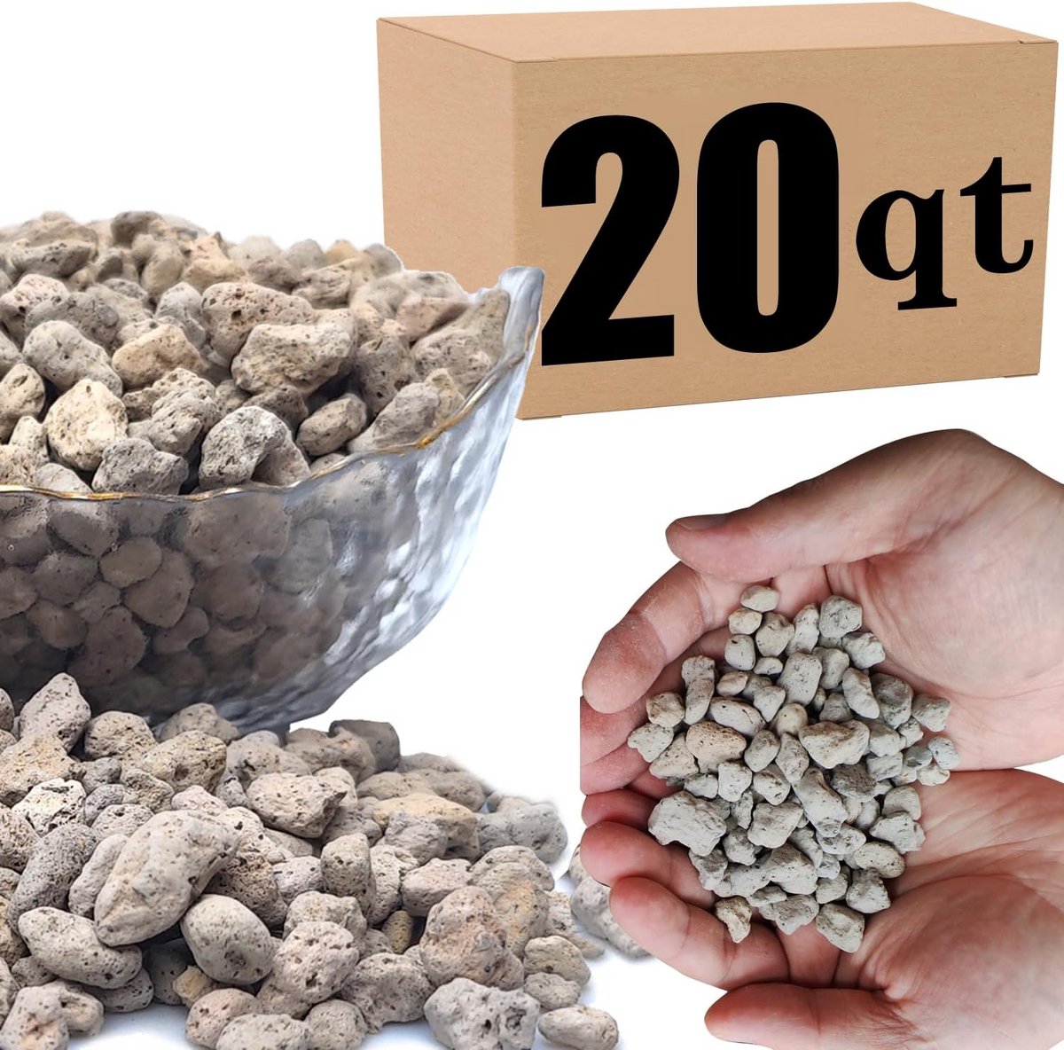 Groeimedium Puimsteen voor Planten - Ideaal voor Vetplanten, Cactussen en Bonsai
