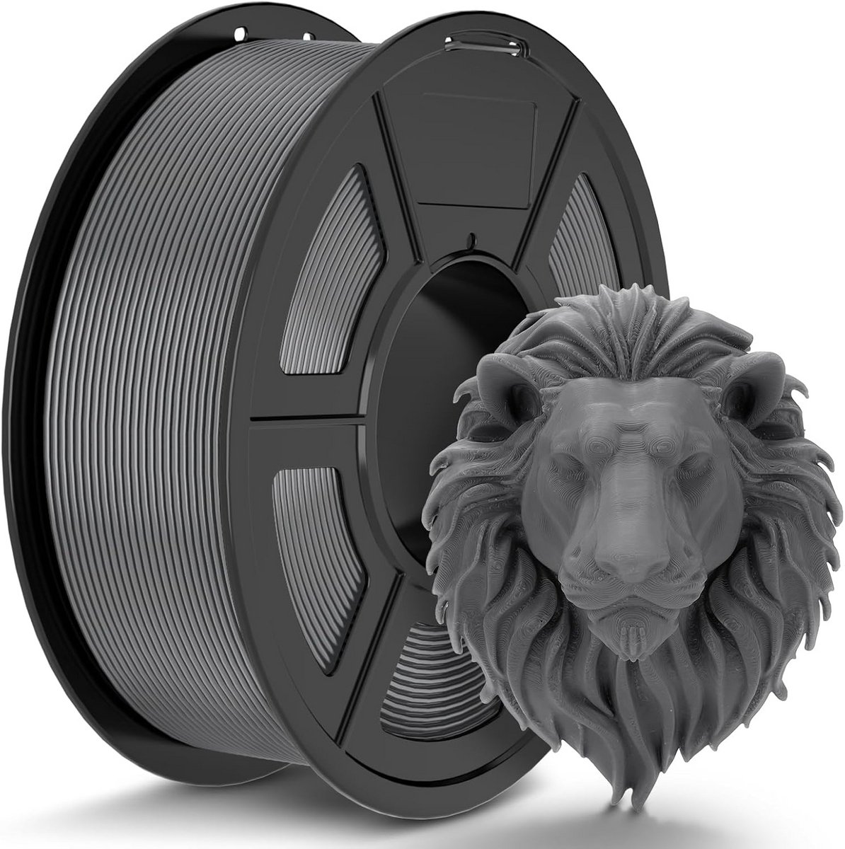 PLA Filament 1,75 mm Grijs 1 kg voor 3D-printers Maatnauwkeurig omtrek