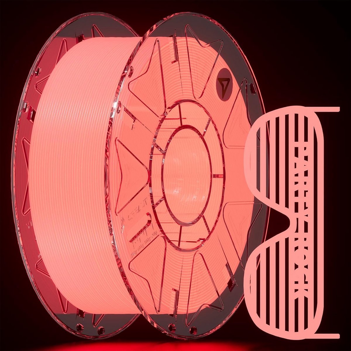 Gloeidraad PLA 1,75 mm 1 kg - Lichtgevend 3D Printer Filament Roze