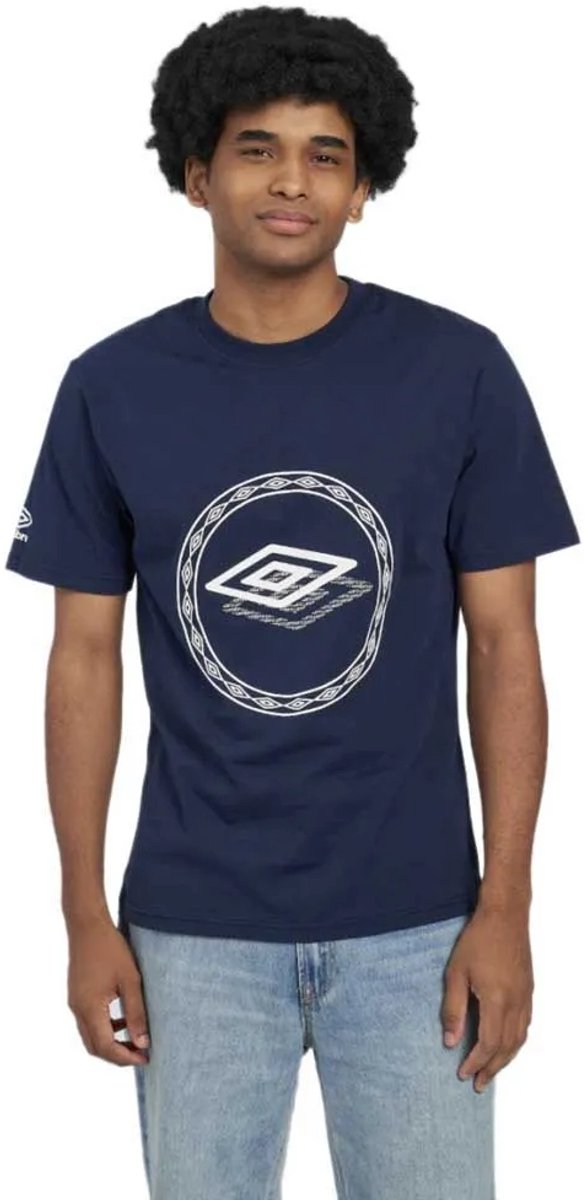 Umbro Byron T-shirt Met Korte Mouwen Blauw L Man