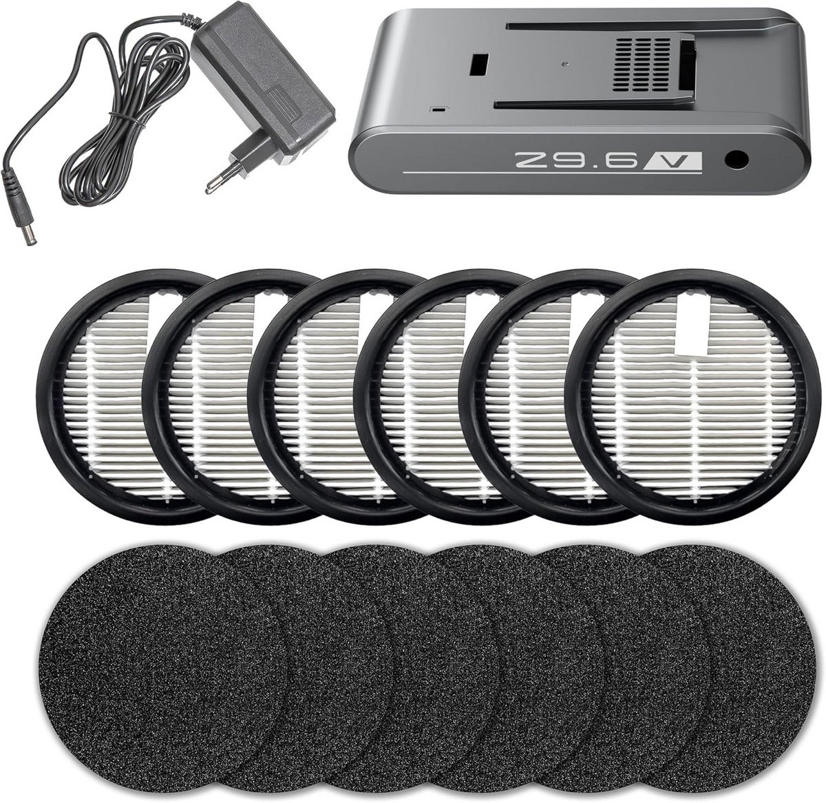 Oplaadbare Batterij en Adapter Set voor Stofzuiger Accessoires