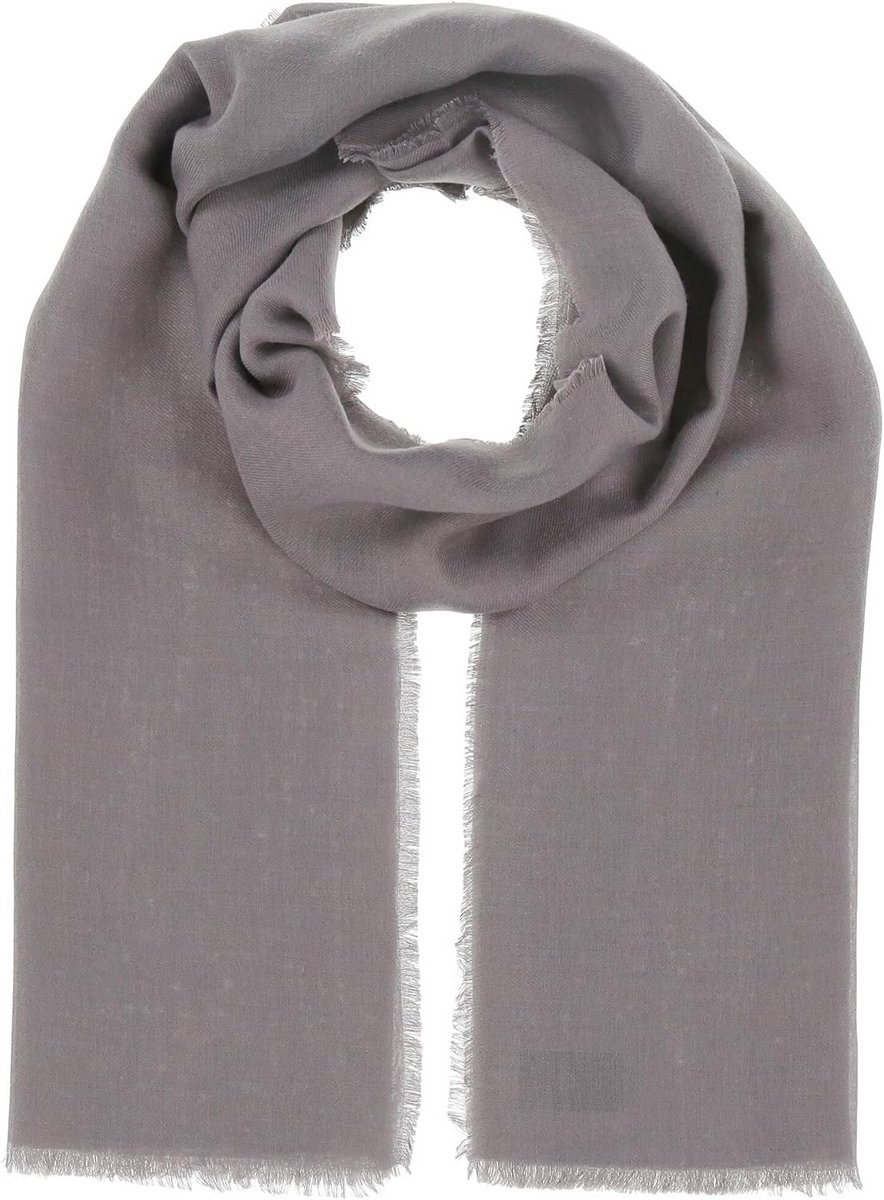 Dames sjaal 65 x 190 cm modieuze stola met franjes voor lente en zomer