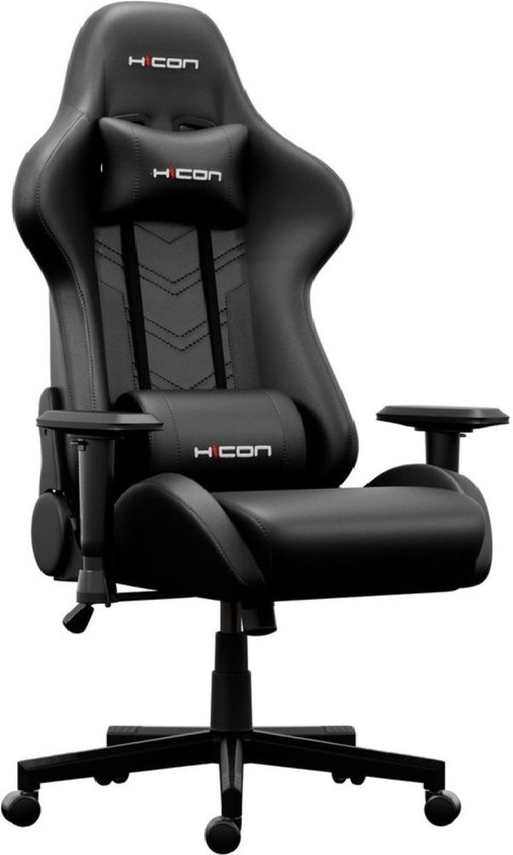 HICON Mondo Gaming Stoel Verstelbaar Zwart Grijs - Gamestoel - €129,99