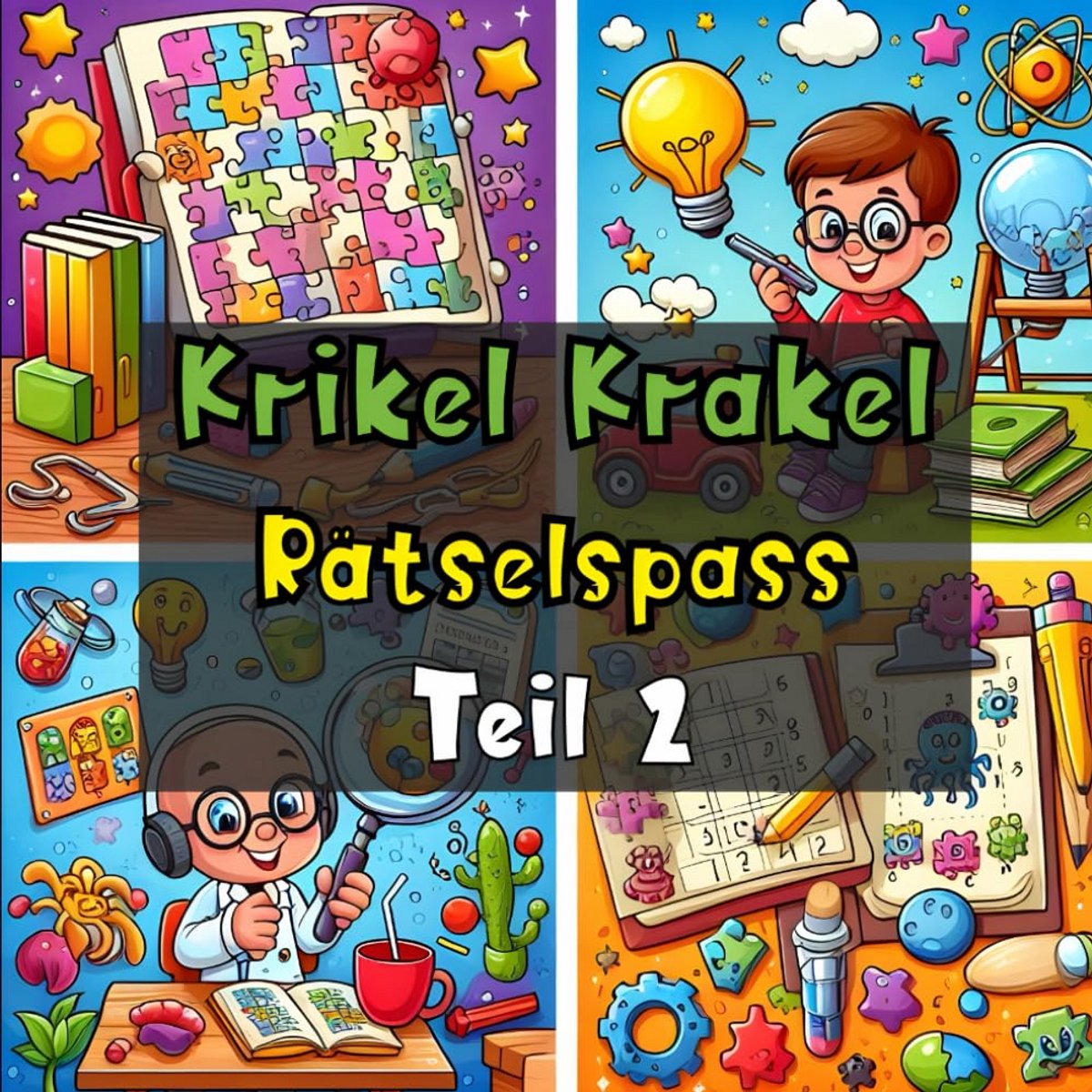Quiz- en Puzzelboek voor Kinderen Vanaf 5 Jaar: 30 Denkvragen en Spelletjes