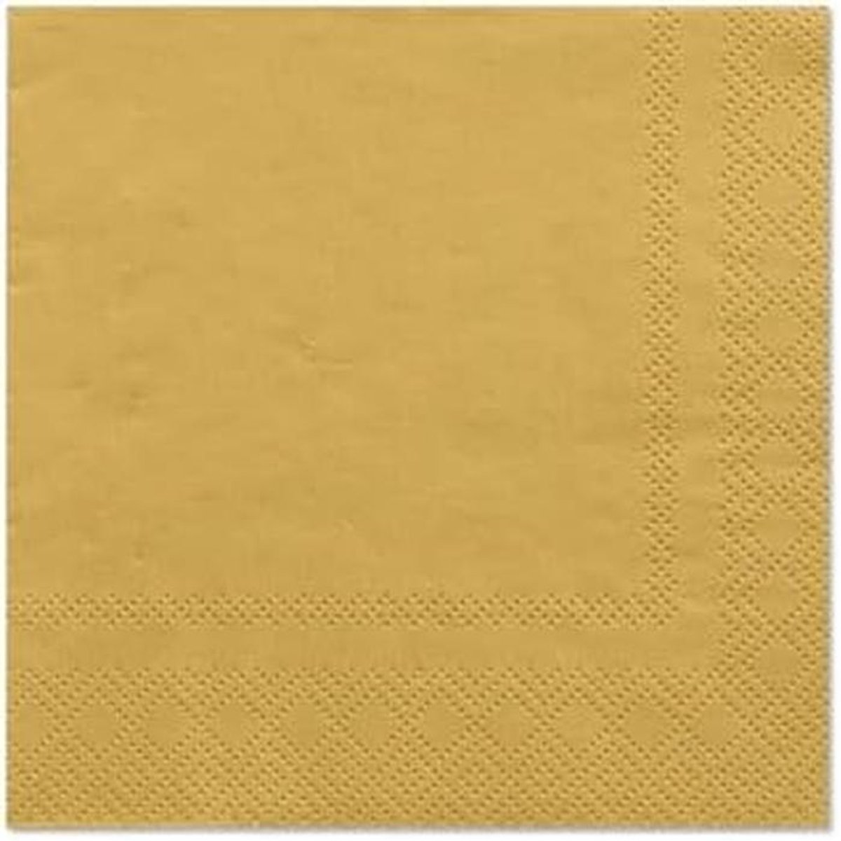 280 Gouden Kerstservetten 3-laags 25x25 cm FSC Gecertificeerd