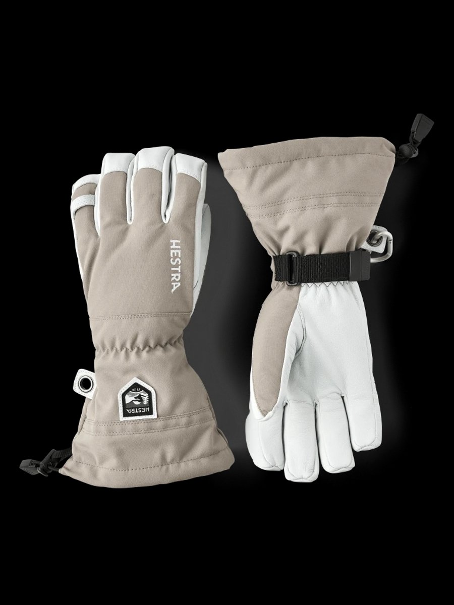 HESTRA ARMY LEATHER HELI SKI 5-finger Beige