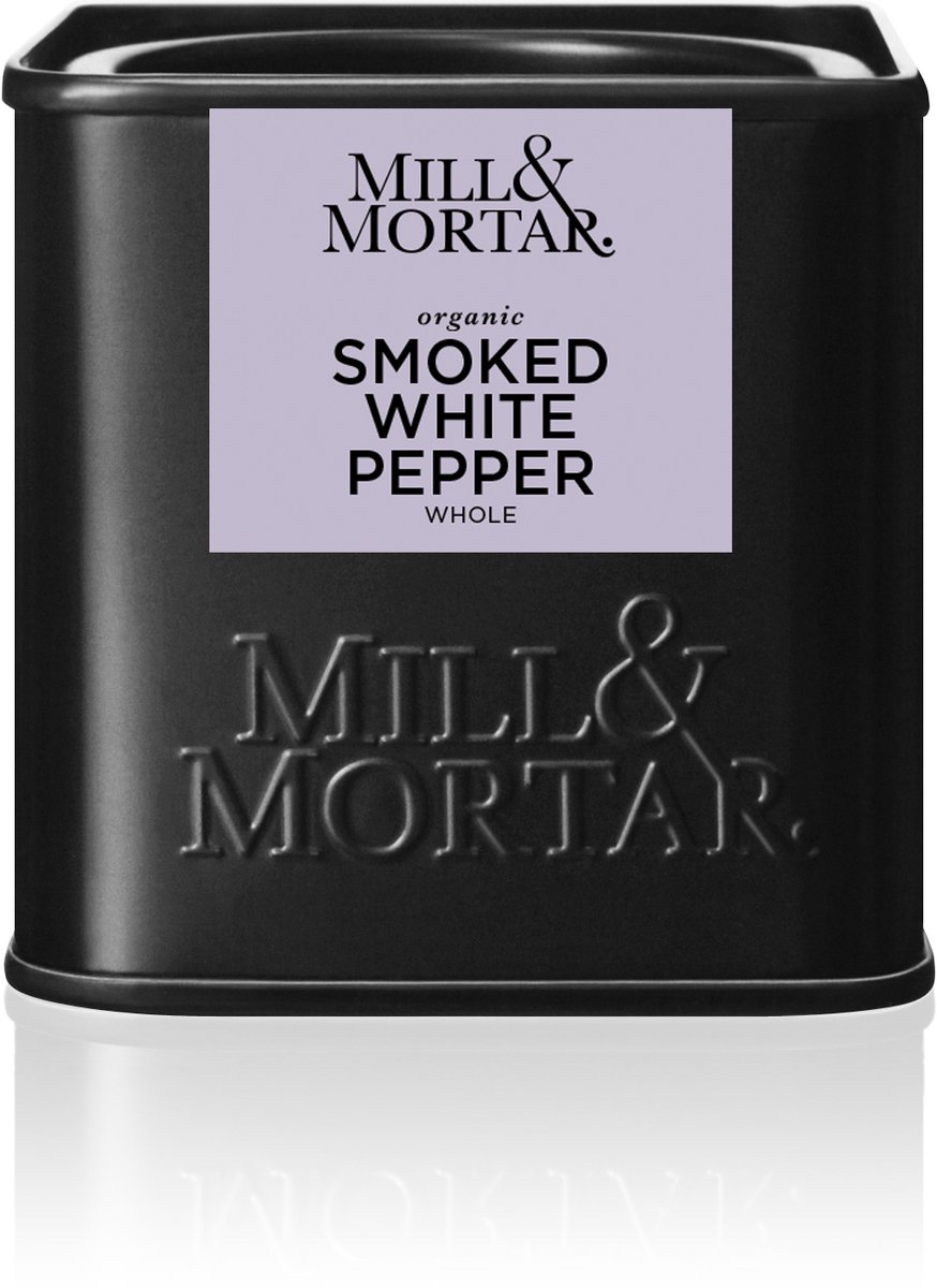 Mill & Mortar Smoked White Pepper - Biologische Witte Peper gerookt - 50 g