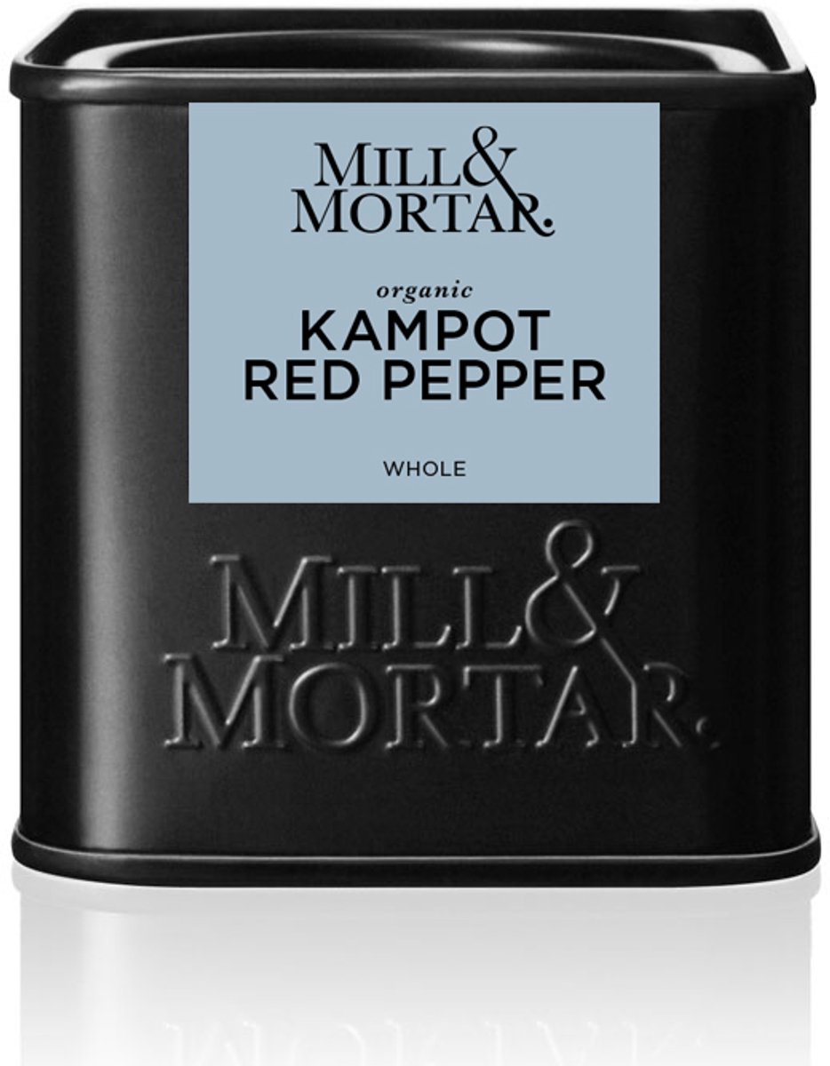 Mill & Mortar Kampot Red Pepper - Biologische Kampot Rode Peper - 50 g