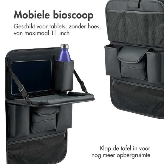imoshion Luxe & Stevige Autostoel Organizer met Tablet Houder - 7 Opbergvakken