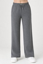 Smith & Solo joggingbroek dames - sportbroek katoen - trainingsbroek volwassenen huisbroek - antraciet - XXL