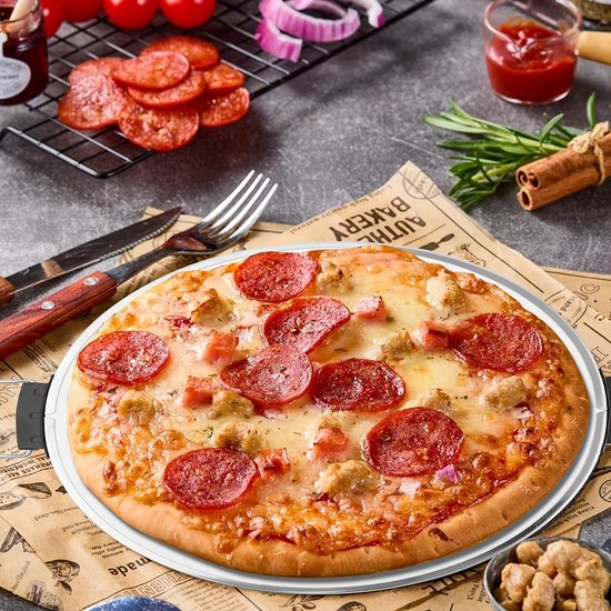 Pizza oven-Pizza Oven & Grill Binnen Pizza Maker Machine 12-Inch -ZWART. — afbeelding 4