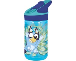 Bluey Tritan Premium Drinkfles - 480 ml – Sluit goed af – Drinkfles voor kinderen – Blauw