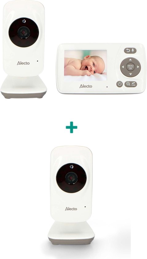 Commaxx DVM71 Babyfoon met 2 Camera's en Temperatuurweergave - Commaxx - €114,95