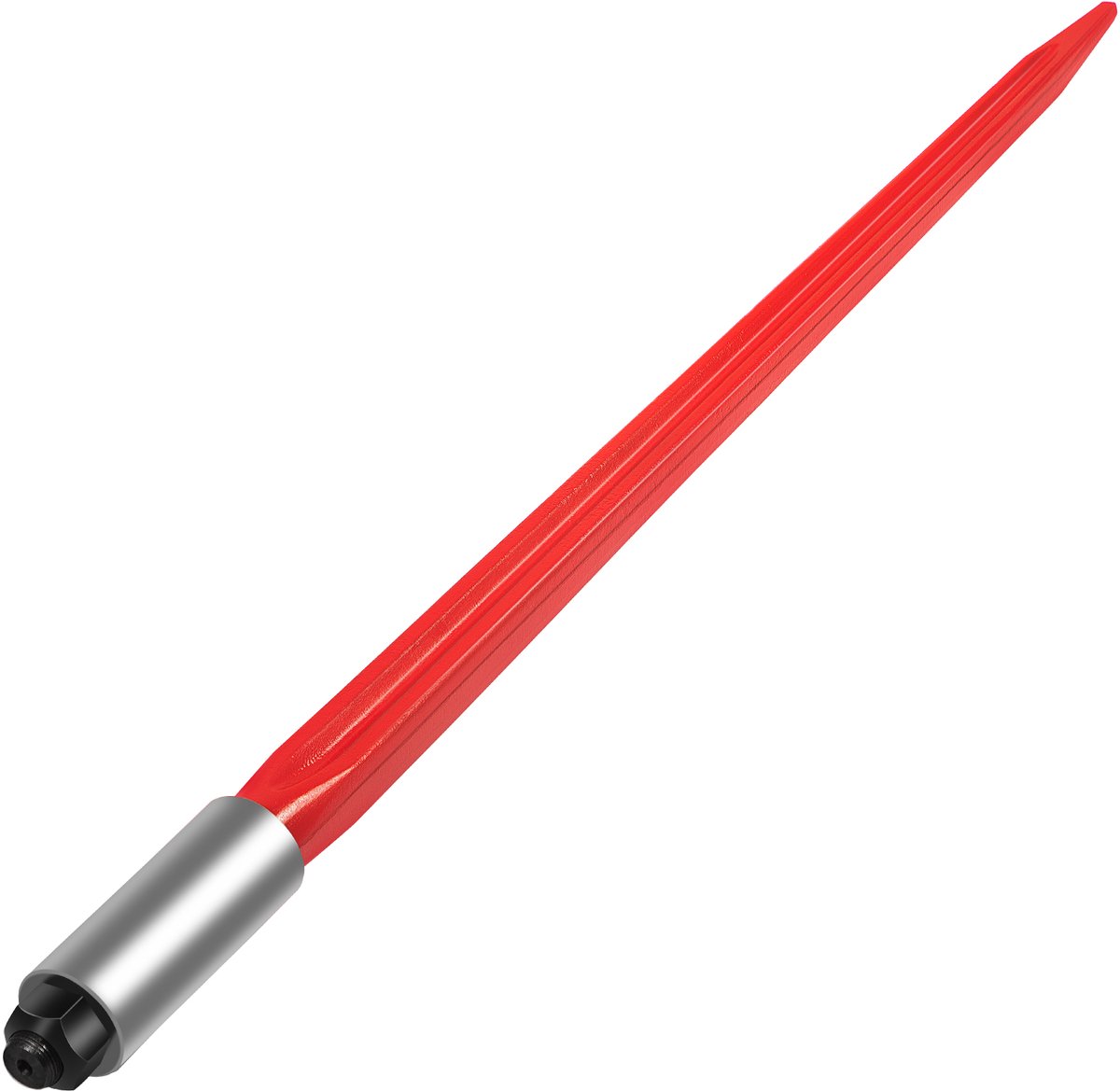 VEVOR Voorladertanden 81 cm Baaltanden 612 kg Capaciteit Baalpennen Vierkante Tanden 3,6 cm Breed Rood Gecoate Baalvorken met Zeskantmoer en Huls voor Schoppen, Tractoren, Laders
